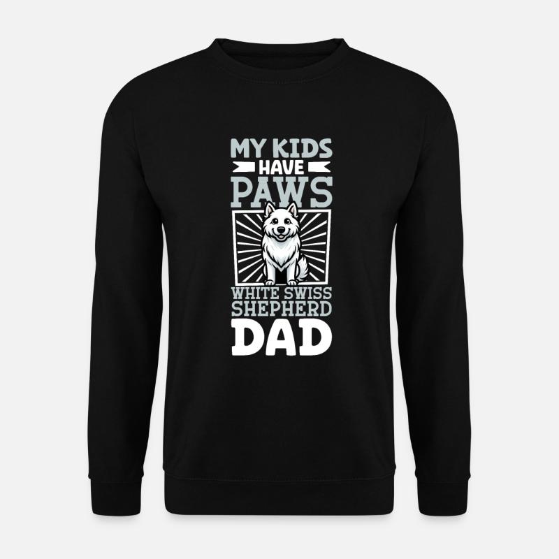 Berger Blanc Suisse Papa - Unisex Sweatshirt - black
