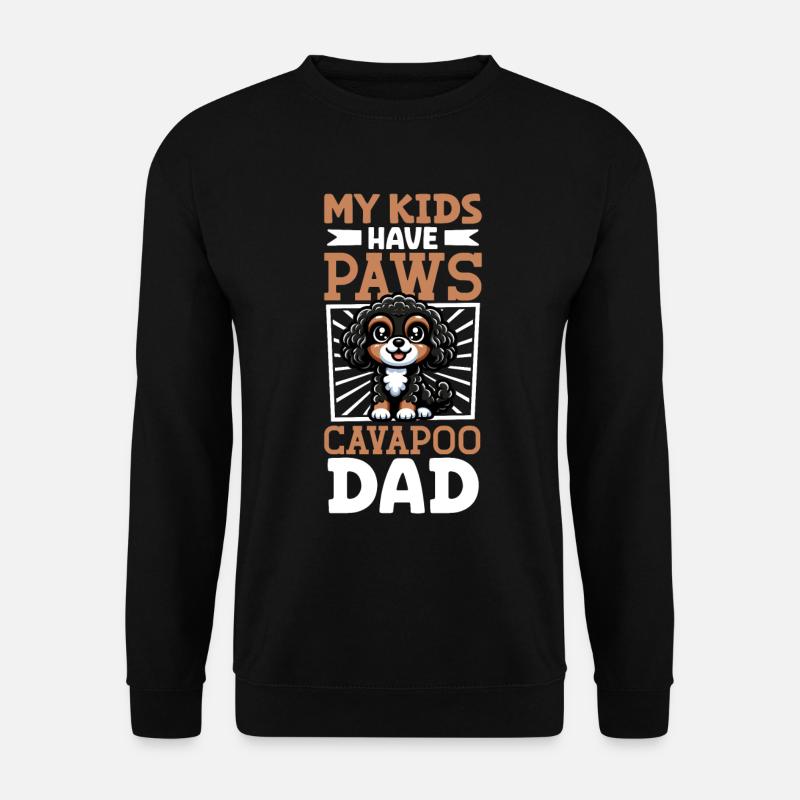 Cavapoo Papa - Sweat-shirt Unisexe - noir