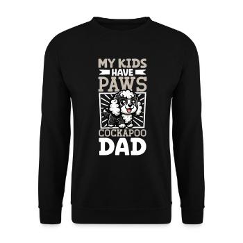 Cockapoo Dad - Unisex Sweatshirt - black - Front - Alina (178cm) & Michal (187cm)