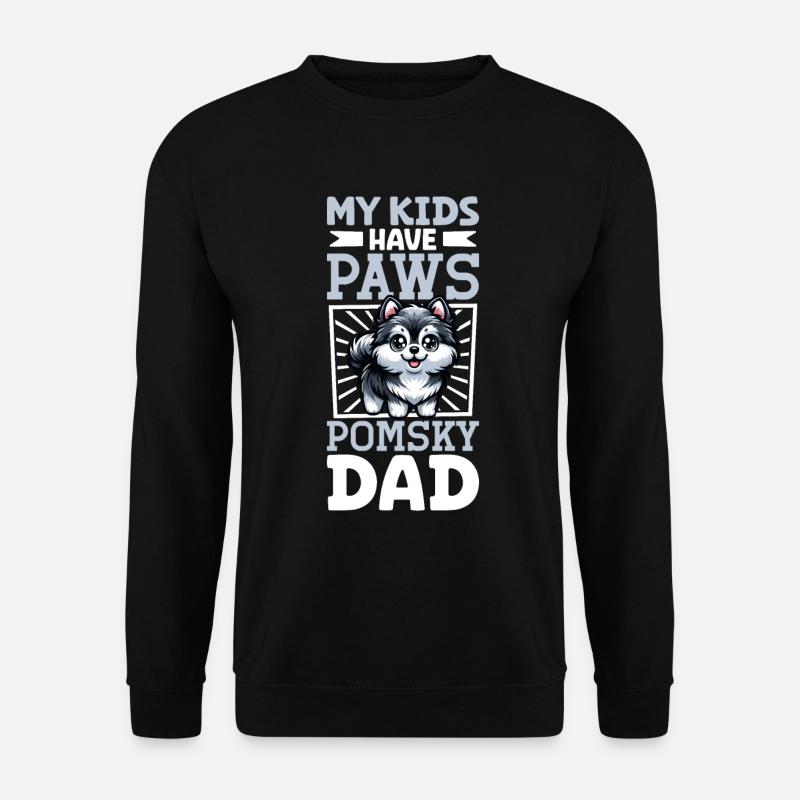Pomsky Papa - Unisex Sweatshirt - black