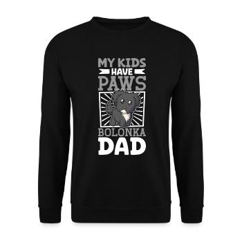 Bolonka Zwetna Papa - Sweat-shirt Unisexe - noir - Devant - Alina (178cm) & Michal (187cm)