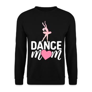 Ballerine Ballet Danseuse Maman Danse Maman - Sweat-shirt Unisexe - noir - Devant - Alina (178cm) & Michal (187cm)