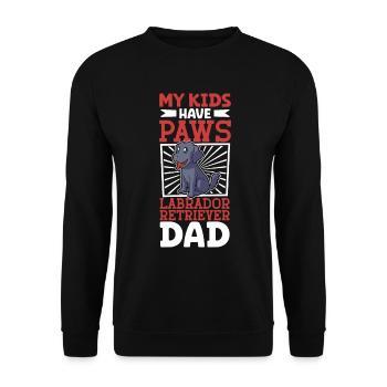 Labrador Retriever Dad - Unisex Sweatshirt - black - Front - Alina (178cm) & Michal (187cm)