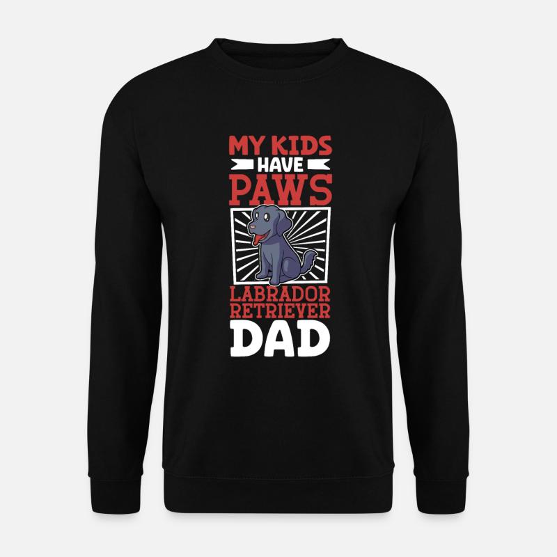 Papa Labrador Retriever - Sweat-shirt Unisexe - noir