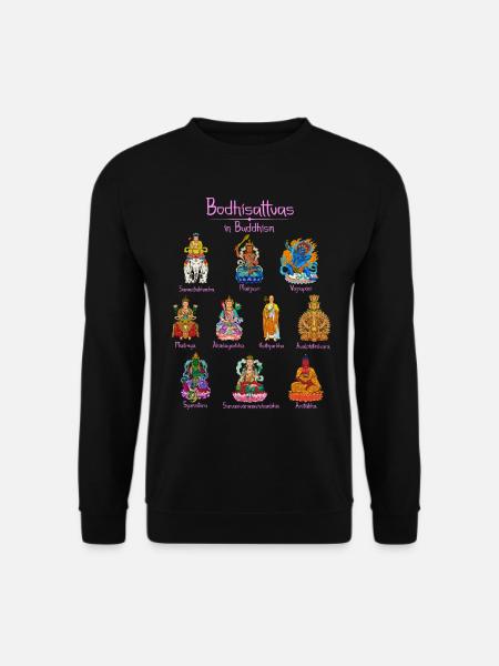 Bodhisattvas - Buddhismus - Unisex Pullover - Schwarz