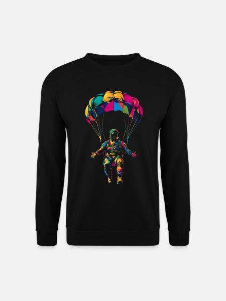 Fallschirmspringen Fallschirmspringer Fallschirmsp - Unisex Pullover - Schwarz