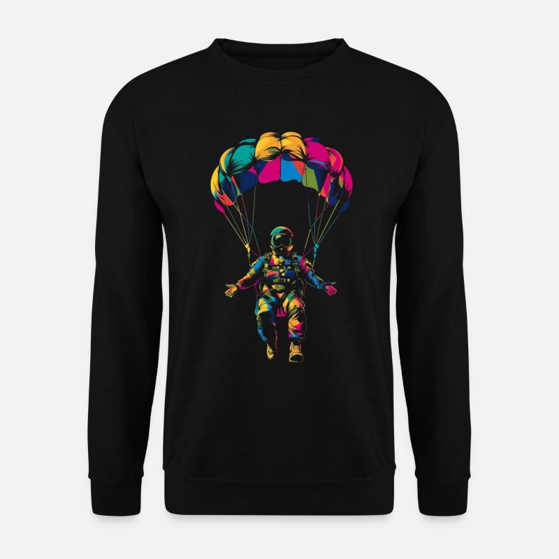 Skydiving Parachutist Parachutist - Unisex Sweatshirt - black