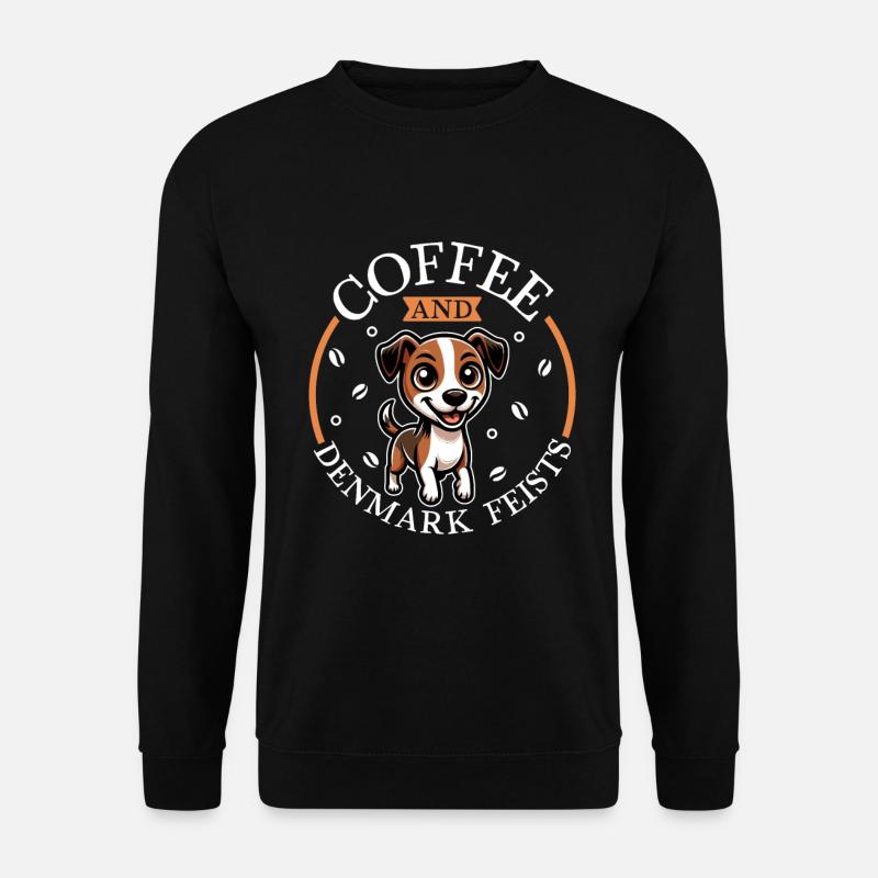 Kaffee und Denmark Feist - Unisex Pullover - Schwarz