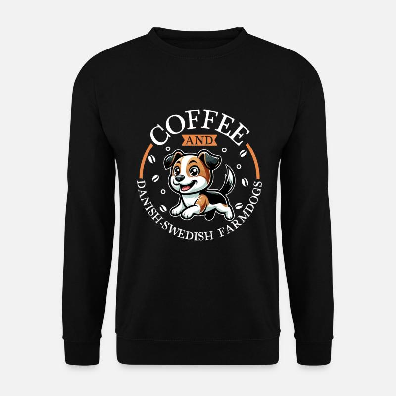 Kaffee und Dansk-Svensk Gårdshund - Unisex Sweatshirt - black