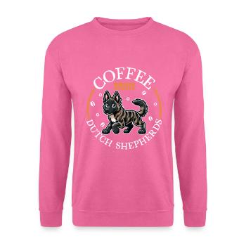 Café et Berger Hollandais - Sweat-shirt Unisexe - rose - Devant