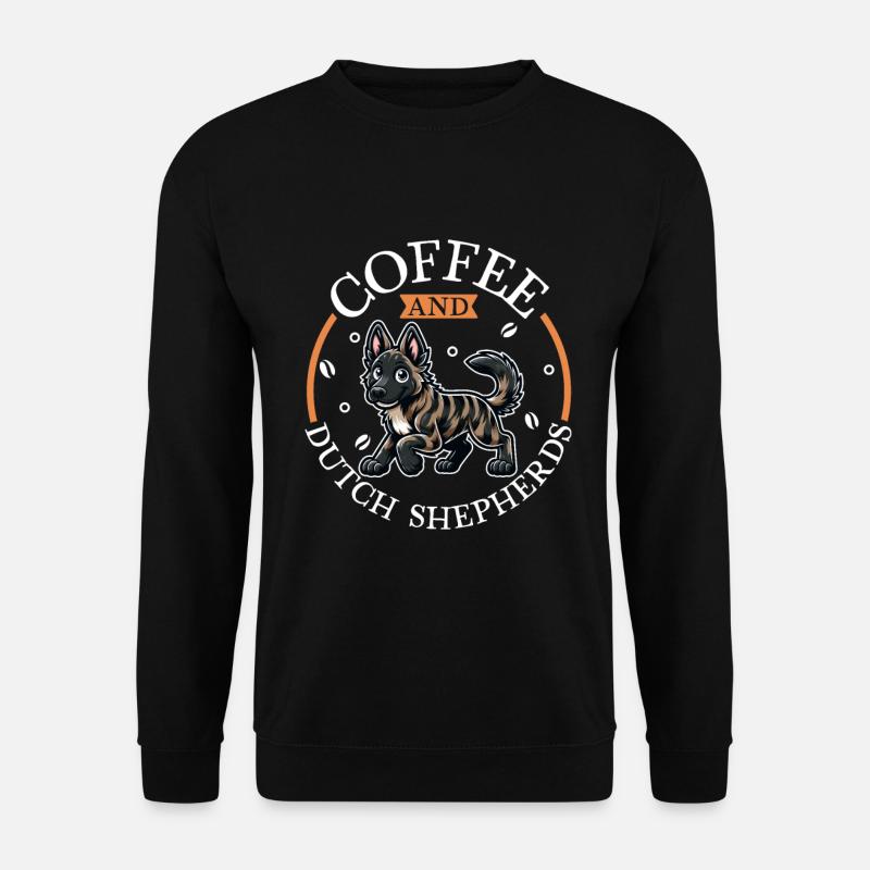 Caffè e Pastore Olandese - Felpa unisex - nero