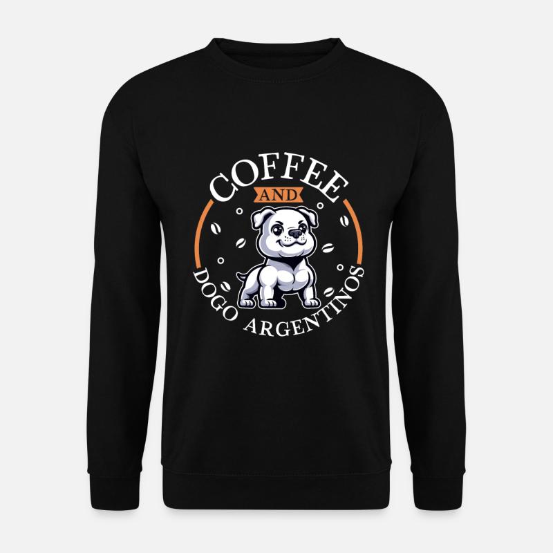 Café et Dogue Argentin - Sweat-shirt Unisexe - noir