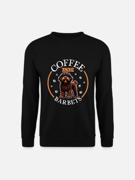 Coffee and French Water Dog - Unisex Sweatshirt - black