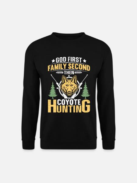 Coyote Hunter Yote - Unisex Sweatshirt - black