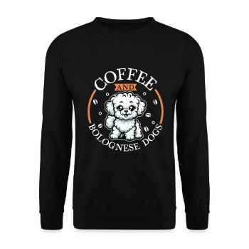Coffee and Bolognese - Unisex Sweatshirt - black - Front - Alina (178cm) & Michal (187cm)