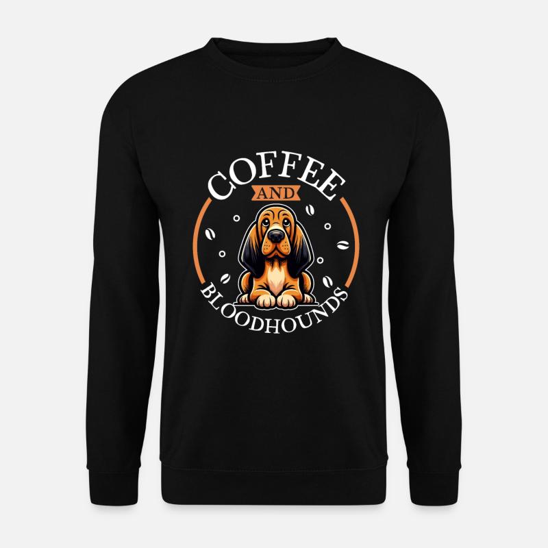 Coffee and Bloodhound - Unisex Sweatshirt - black