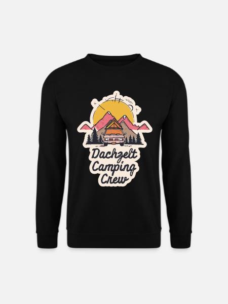 Dachzelt Camping Crew - Unisex Pullover - Schwarz