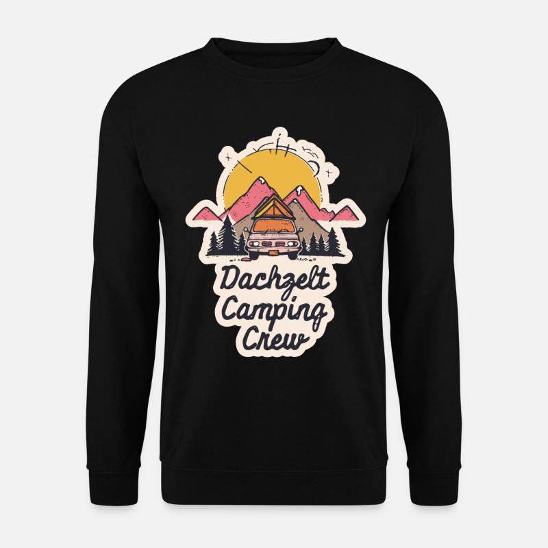 Dachzelt Camping Crew - Unisex Pullover - Schwarz