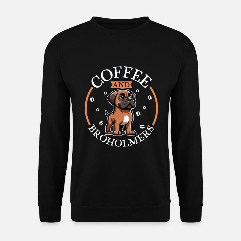 Café et Broholmer - Sweat-shirt Unisexe - noir
