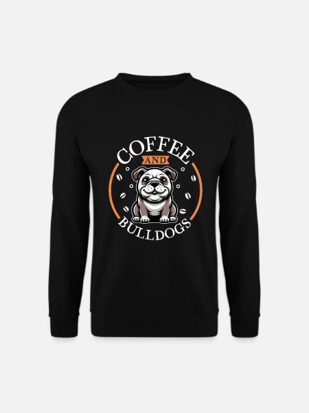Coffee and Bulldog - Unisex Sweatshirt - black