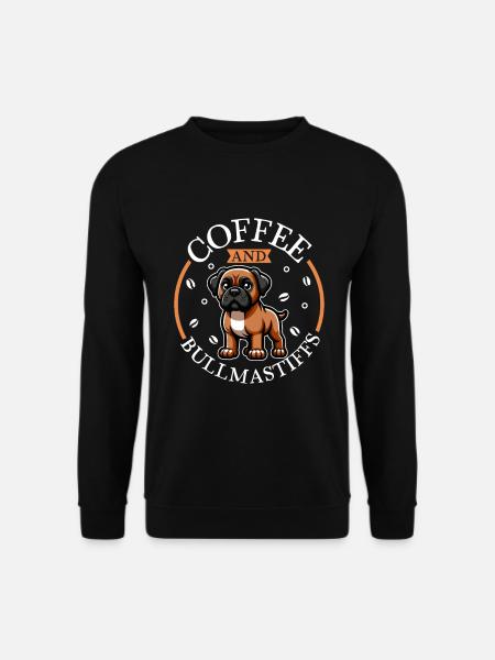 Coffee and Bullmastiff - Unisex Sweatshirt - black