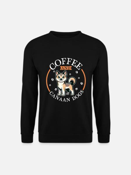 Café et chien de Canaan - Sweat-shirt Unisexe - noir