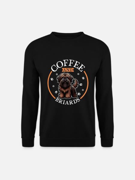 Coffee and Briard - Unisex Sweatshirt - black