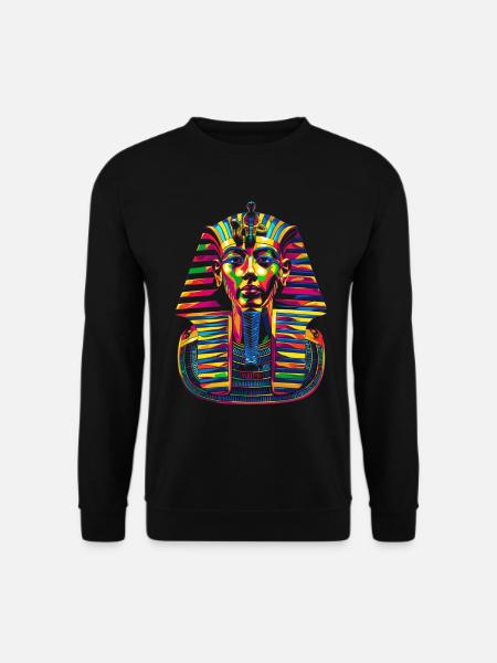 Farao Kong Tut Popart - Unisex sweater - sort