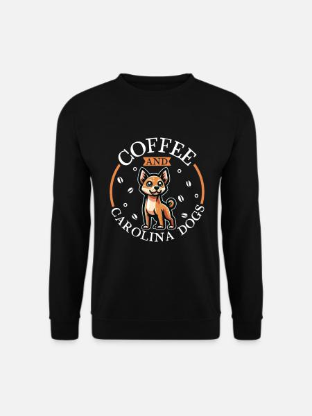 Coffee and Carolina Dog - Unisex Sweatshirt - black