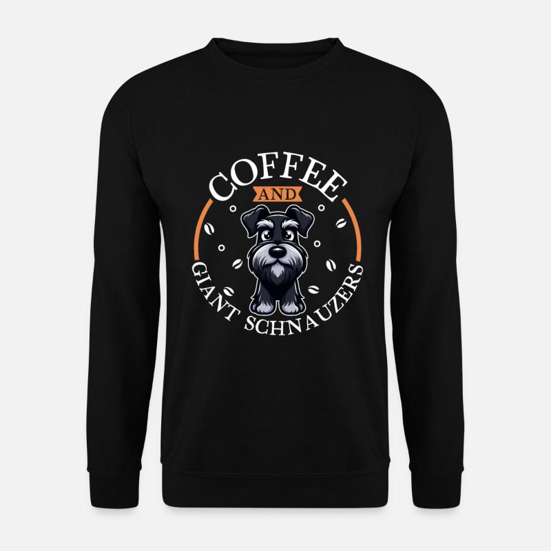 Coffee and giant schnauzer - Unisex Sweatshirt - black