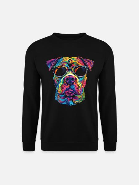 Pitbull Pittie Dog Popart - Unisex Sweatshirt - black