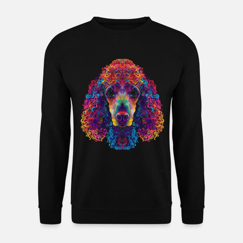 Caniche Chien Popart - Sweat-shirt Unisexe - noir