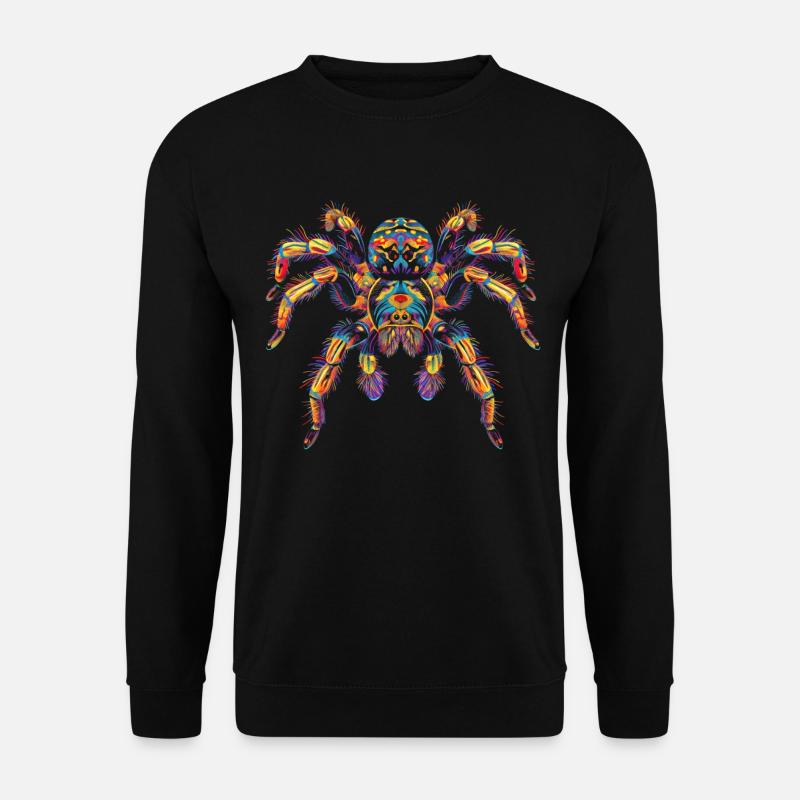 Tarantel Spinne Popart - Unisex Pullover - Schwarz