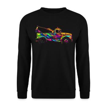 Towing Service Towing Service Driver Towing Service - Unisex Sweatshirt - black - Front - Alina (178cm) & Michal (187cm)