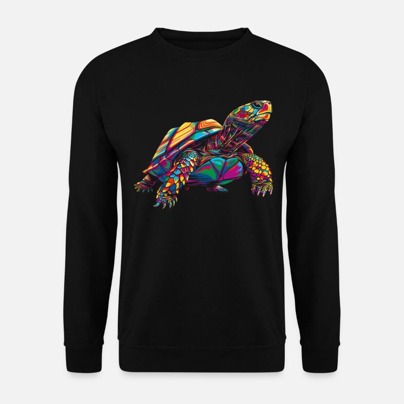 Turtle Sea Turtle Popart - Unisex Sweatshirt - black