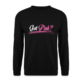 Breast Cancer Awareness - Unisex Sweatshirt - black - Front - Alina (178cm) & Michal (187cm)