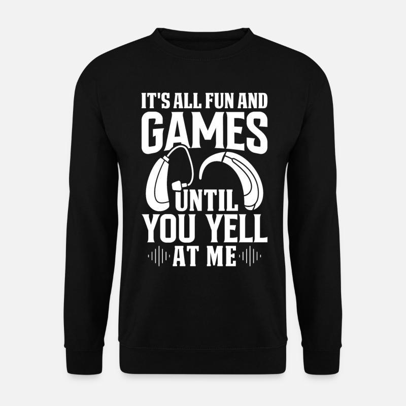 Deaf Pride Awareness ASL Gebärdensprache - Unisex Pullover - Schwarz