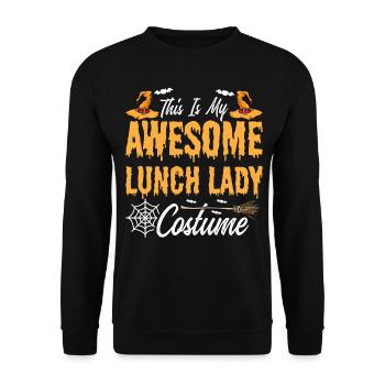 Cafétéria Employé École My Awesome Lunch La - Sweat-shirt Unisexe - noir - Devant - Alina (178cm) & Michal (187cm)