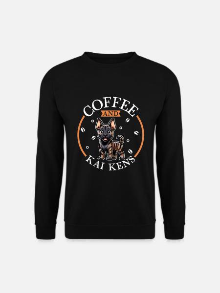 Coffee and Kai Ken - Unisex Sweatshirt - black