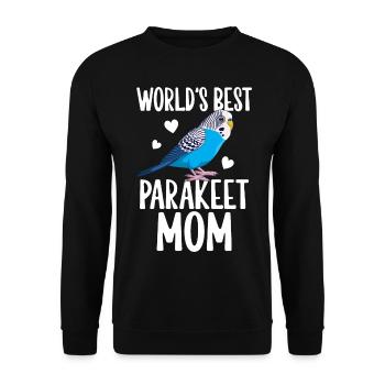 Meilleur Perruche Maman Perruche Perroquet Wel - Sweat-shirt Unisexe - noir - Devant - Alina (178cm) & Michal (187cm)