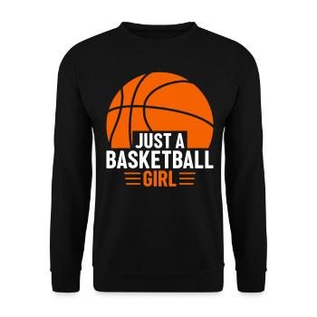 Only one basketball player - Unisex Sweatshirt - black - Front - Alina (178cm) & Michal (187cm)