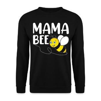 Imker Imkerei Mama Mama Biene - Unisex Pullover - Schwarz - Vorne - Alina (178cm) & Michal (187cm)