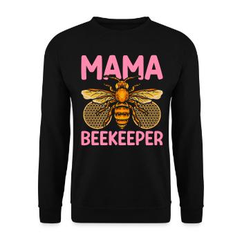 Mama Imker Imkerei Mama - Unisex Pullover - Schwarz - Vorne - Alina (178cm) & Michal (187cm)