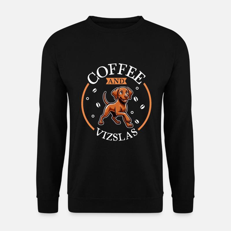 Café et Magyar Vizsla - Sweat-shirt Unisexe - noir