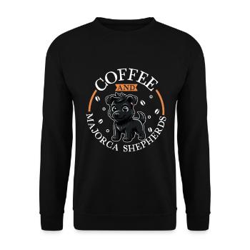 Kaffee und Ca de bestiar - Unisex Pullover - Schwarz - Vorne - Alina (178cm) & Michal (187cm)