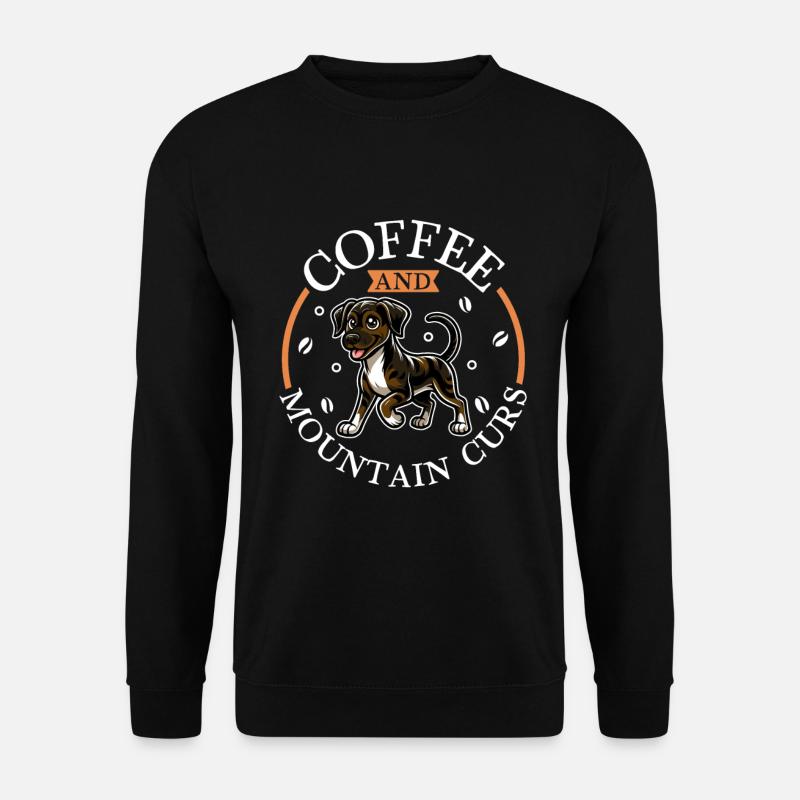 Coffee and Mountain Cur - Unisex Sweatshirt - black