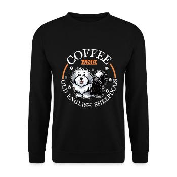 Coffee and Bobtail - Unisex Sweatshirt - black - Front - Alina (178cm) & Michal (187cm)
