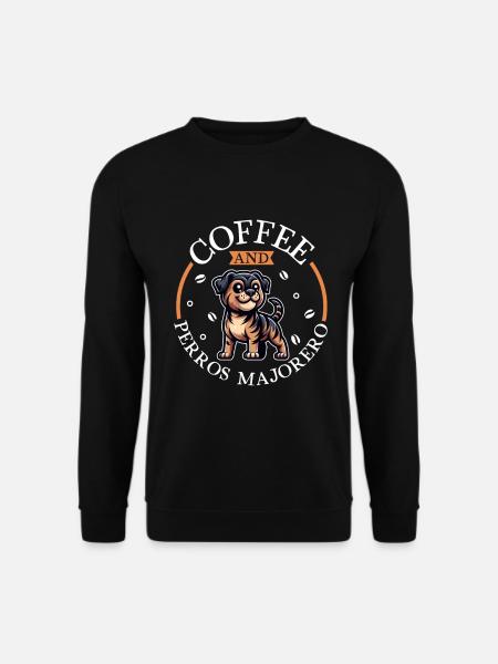 Coffee and Majorero Canario - Unisex Sweatshirt - black