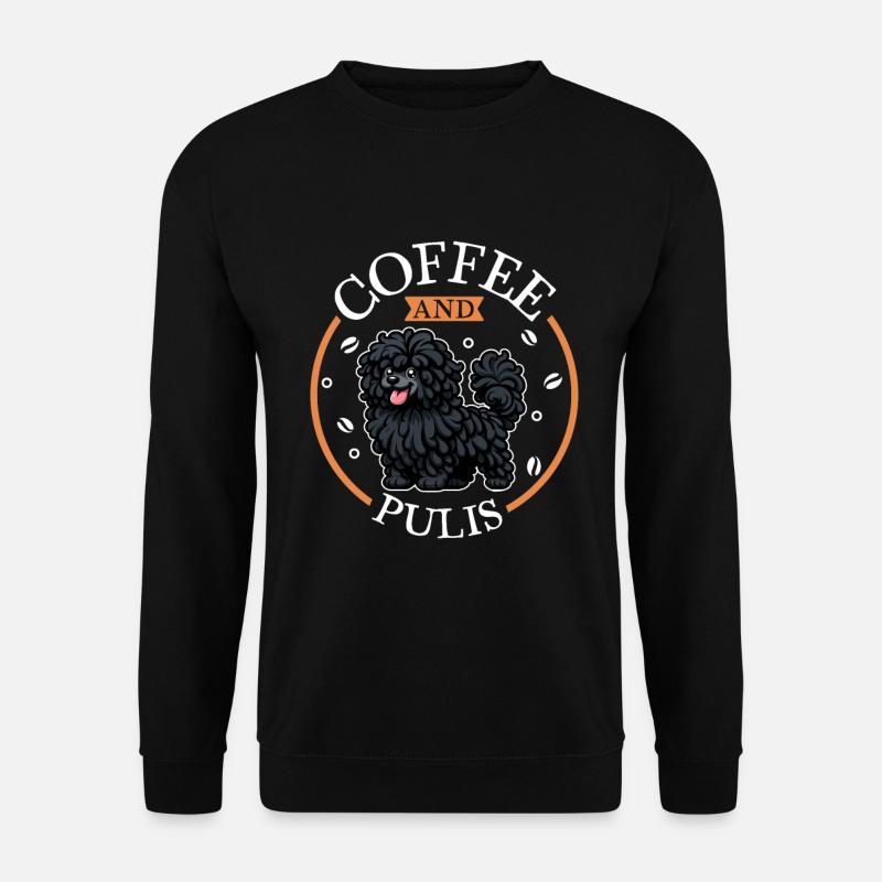 Coffee and Puli - Unisex Sweatshirt - black