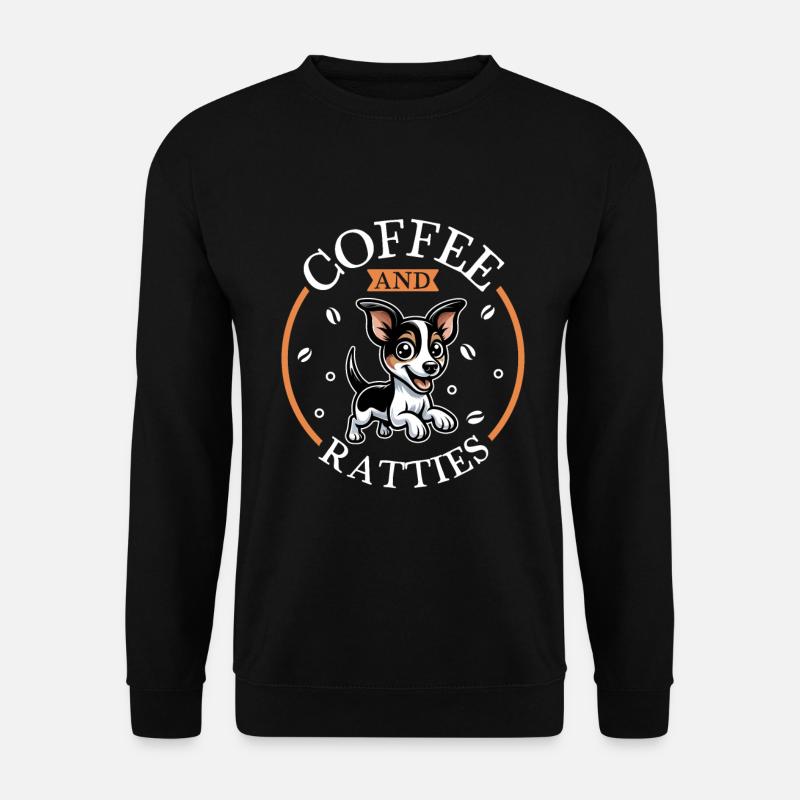 Café et Rat Terrier - Sweat-shirt Unisexe - noir
